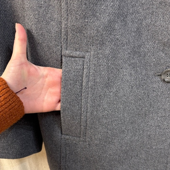 NWT, Wool Blend Collared OverCoat, Button Up, Two Front Pockets, Torrid, 18W - Picture 3 of 5